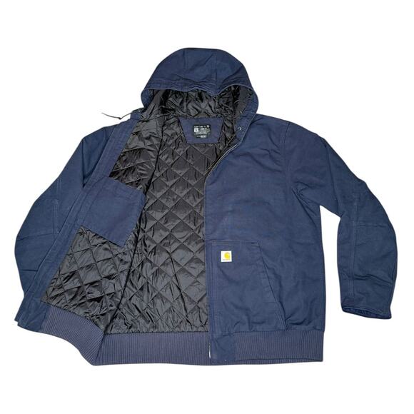 Vintage Carhartt J130 Hooded Jacket Quilt Lined - Picture 2 of 7
